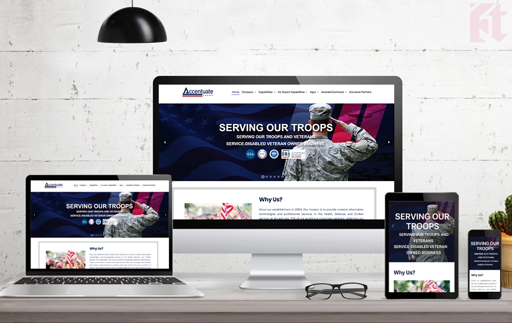 Accentuate Tech Website Design